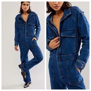 Frame Cinch Jumpsuit in Stoked